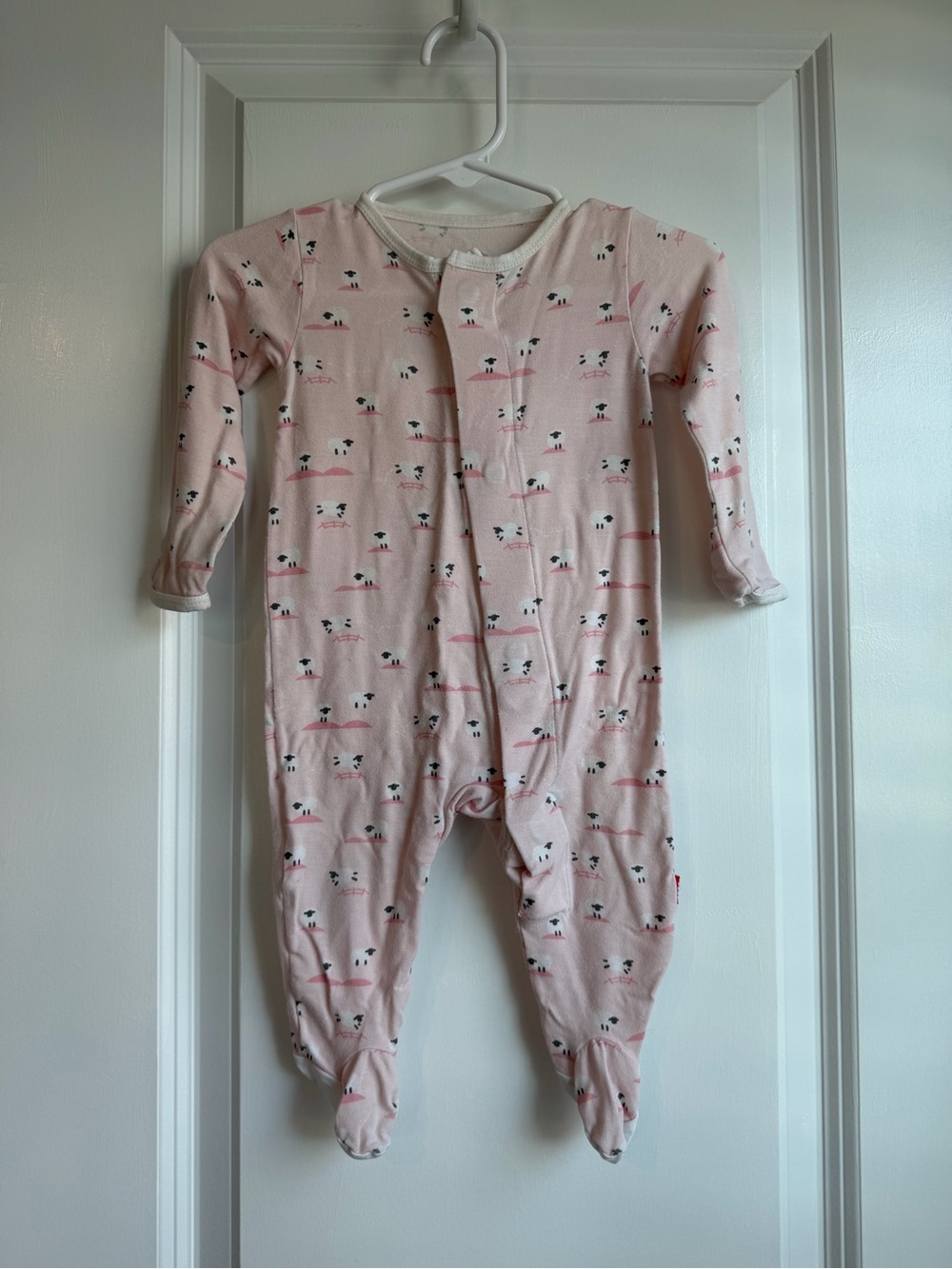 Magnetic Me Pink Baa Baa Baby Modal Magnetic Parent Favorite Footie Size 0-3 Mo
